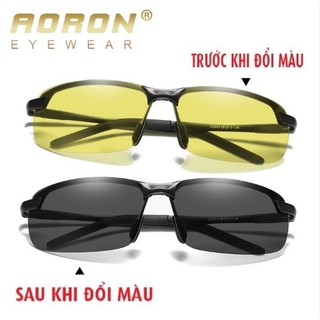 Kính phân cực đi ngày đêm đổi màu AORON A3043 - Kính Mắt Kingshop