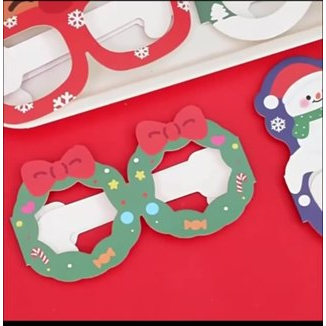 Kính Noel hoạt hình Giáng Sinh dễ thương cho bé