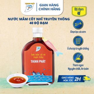 Nước mắm cốt nhĩ truyền thống Thịnh Phát thơm ngon, đậm vị- chai thuỷ tinh 250ml