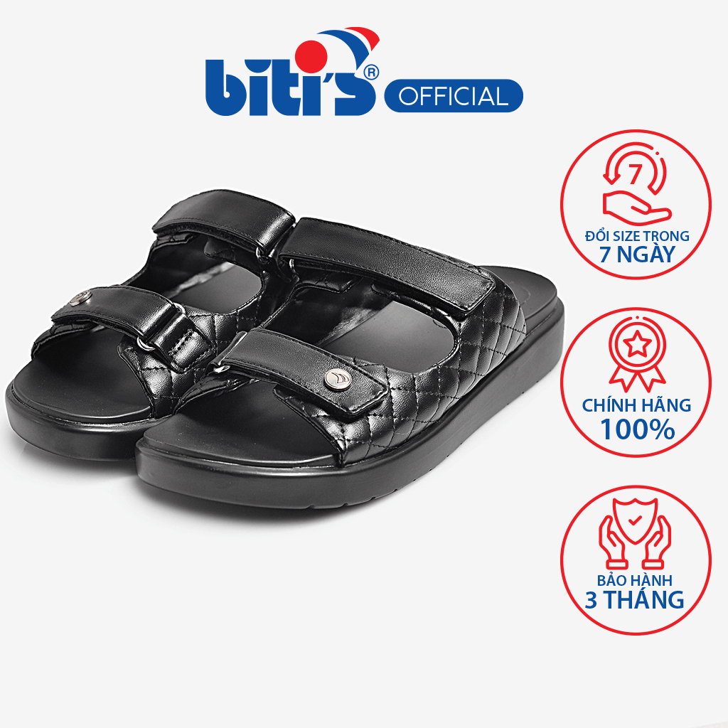 [KG CÓ SIZE ĐỂ ĐỔI]Dép Si PU Nữ Biti's BPW001300DEN ( Đen)