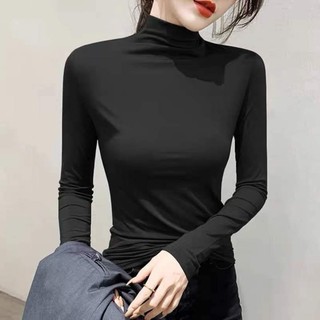Áo giữ nhiệt nữ lót nỉ chất liệu cotton tự nhiên xuất dư mềm mịn dày dặn, co giãn, mặc ấm