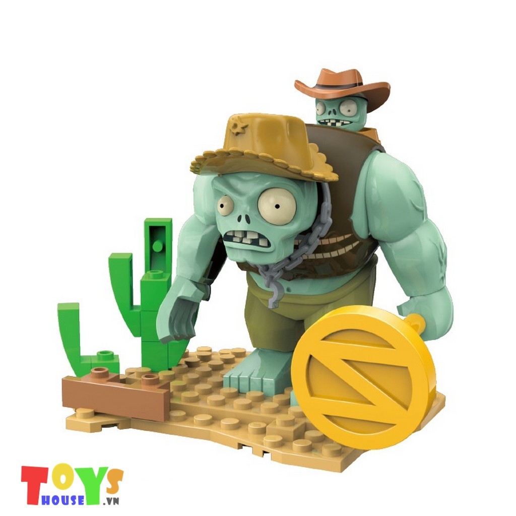 Mô hình lắp ráp zombie PvZ phong cách Lego