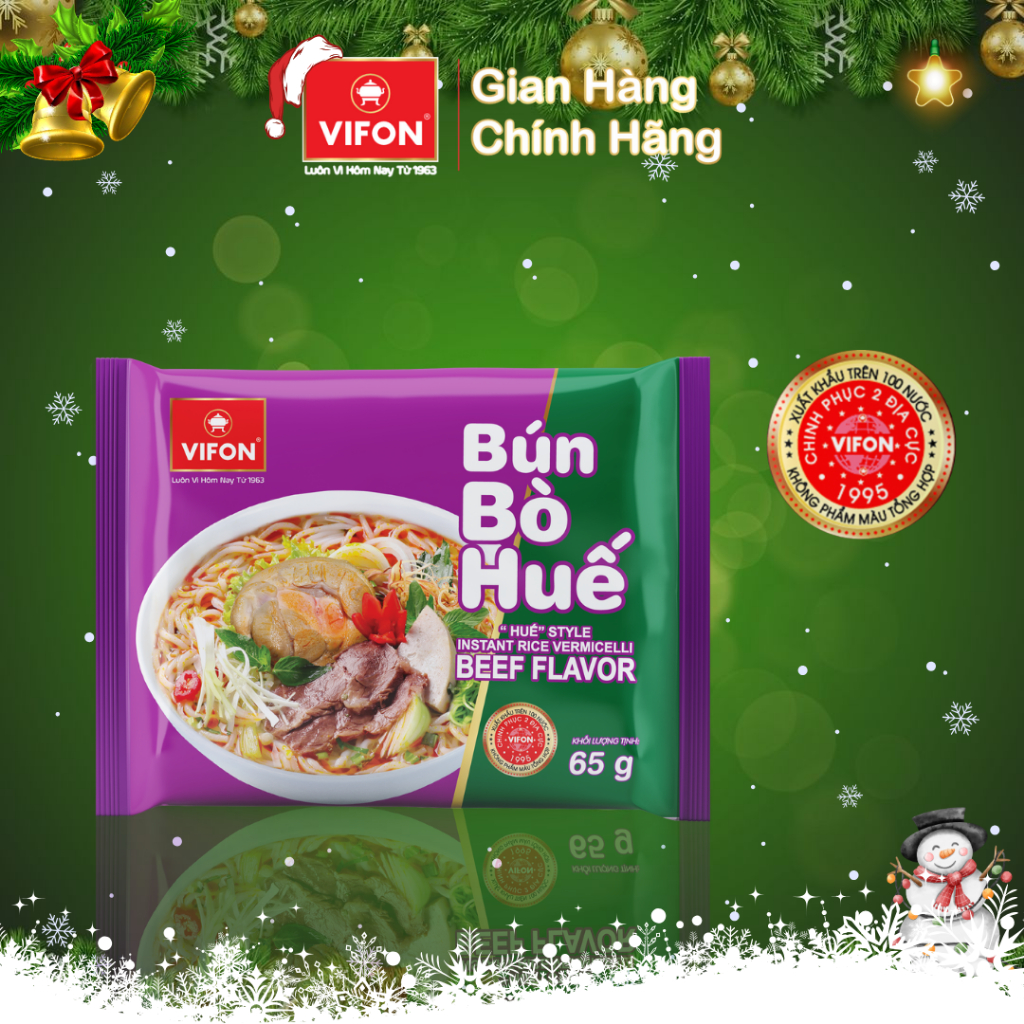 Thùng 30 gói Bún Bò Huế VIFON 65g / Gói