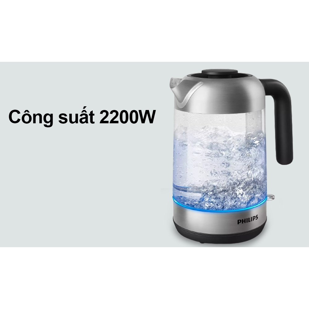 Bình đun siêu tốc 1.7 lít Philips HD9339/80