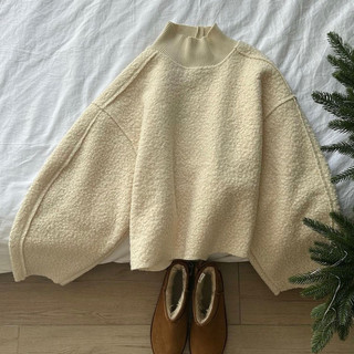Áo sweater dạ mỏng lông cừu (Có sẵn hoả tốc - Hình ảnh thật shop chụp)