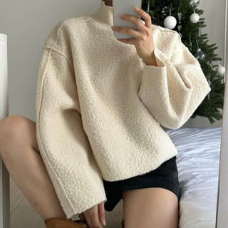 Áo sweater dạ mỏng lông cừu (Có sẵn hoả tốc - Hình ảnh thật shop chụp)