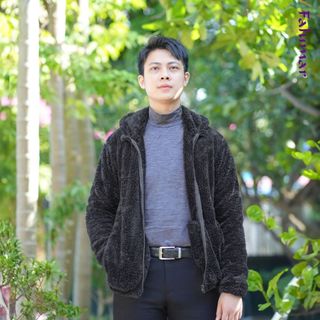 Áo Khoác lông cừu nam có mũ Falumar, áo khoác lông nam mùa đông, lớp lông hai mặt dầy ấm áp