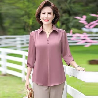 Áo trung niên có cổ sơ mi sang trọng lịch sự, áo trung niên