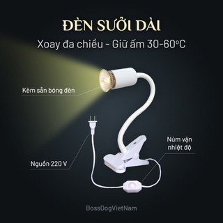 Đèn sưởi chó mèo giữ ấm thân nhiệt | BossDog