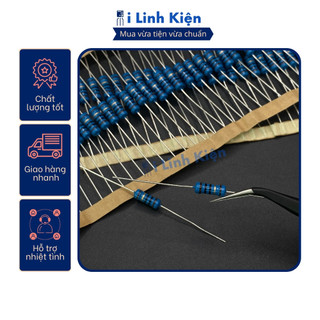 Điện trở 1w 47k-510k 1% chân đồng túi 10 con.