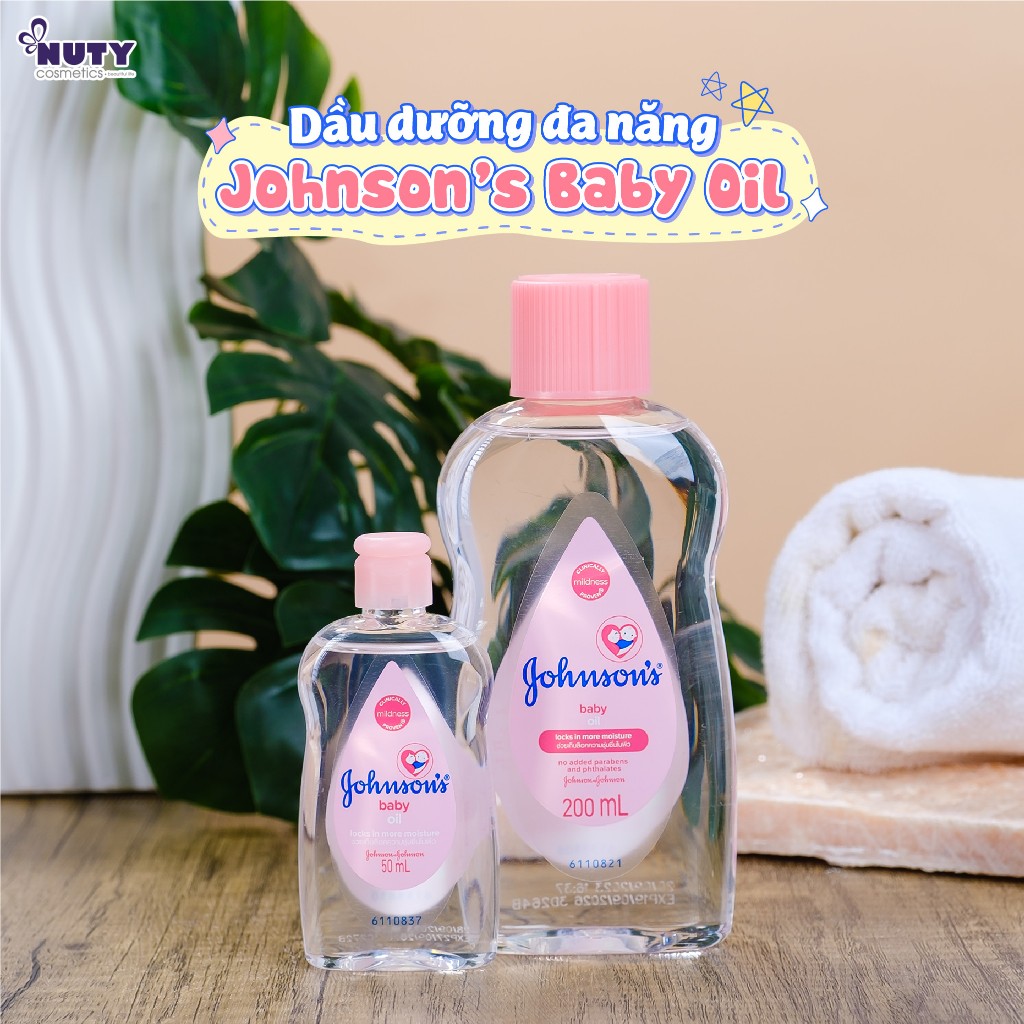 Dầu Massage Dưỡng Ẩm Johnson’s Baby Oil Cho Bé (50,200ml)