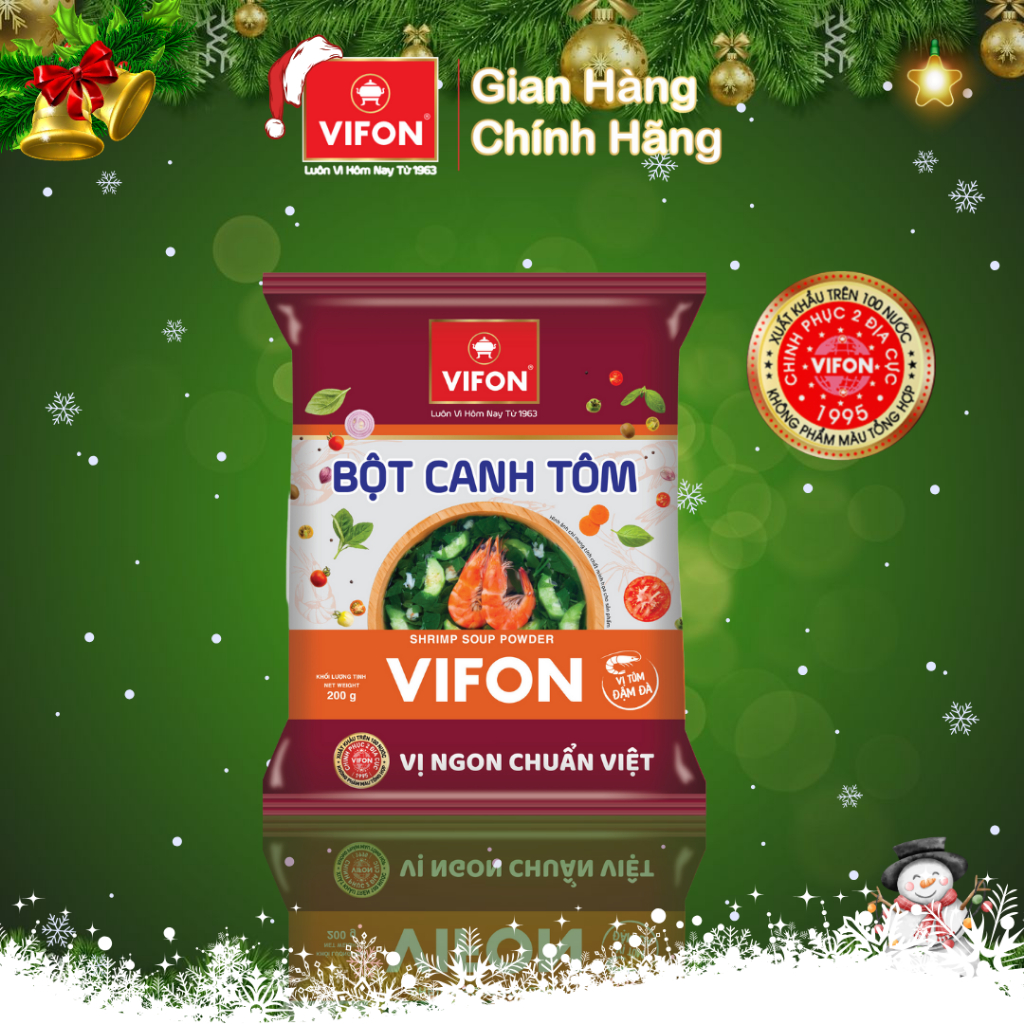 Thùng 40 gói Bột canh tôm VIFON 200gr/gói