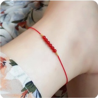 Lắc chân chỉ đỏ đa' tự nhi/ên May mắn - Bình an