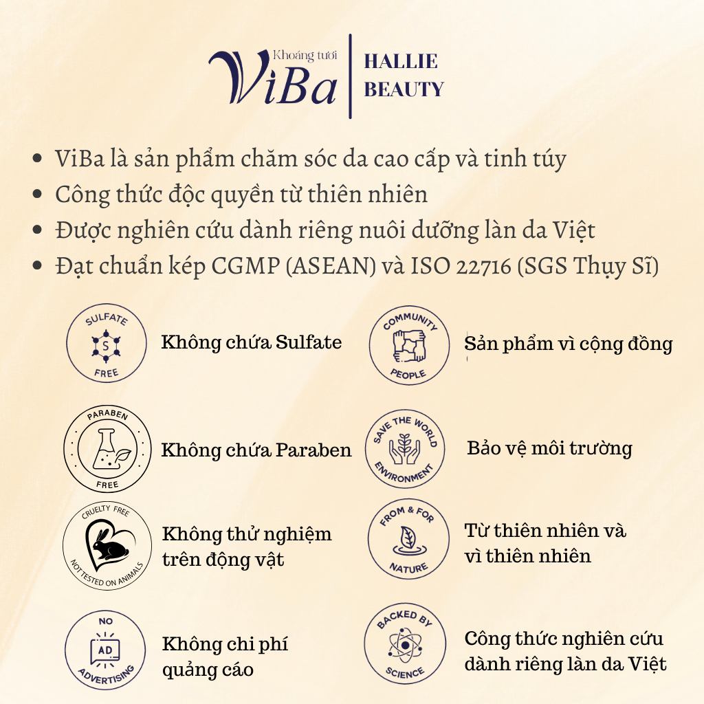 VIBA xịt khoáng dưỡng ẩm, cân bằng cho da dầu mụn, da khô, da nhạy cảm 100ml/250ml