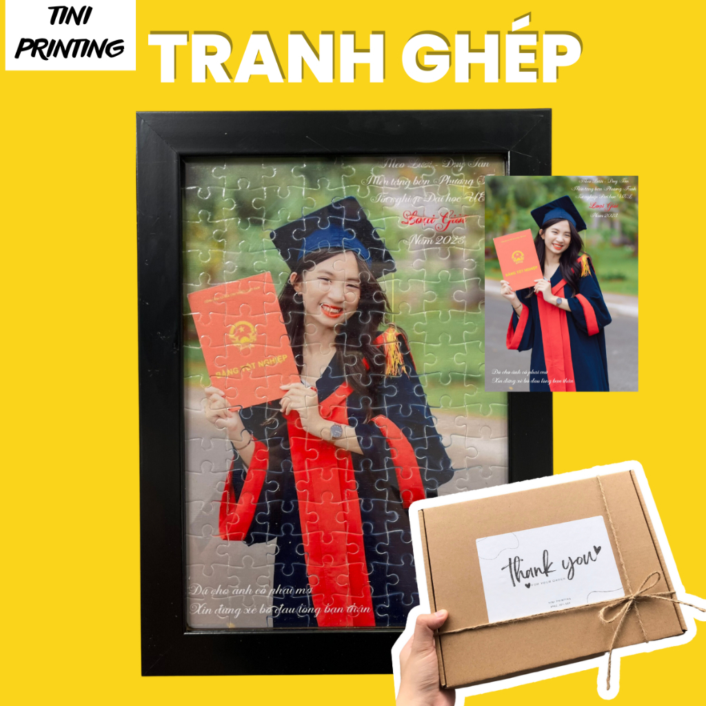 Tranh Ghép hình theo yêu cầu Tini Printing , A5