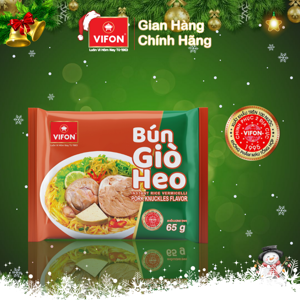 Thùng 30 gói Bún Giò Heo VIFON 65g / Gói