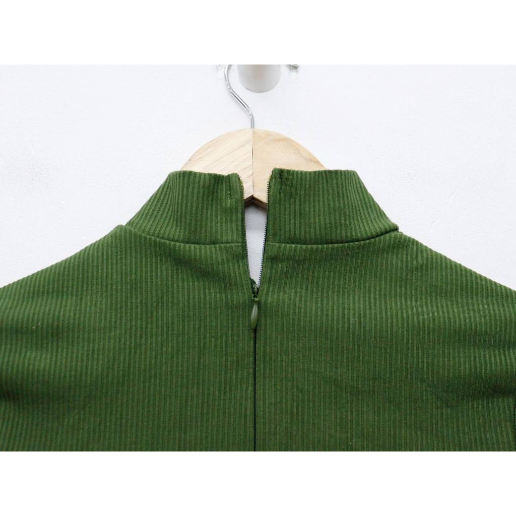 C3839 - 	Jumsuit thun gân, cổ lọ, tay dài, trơn
