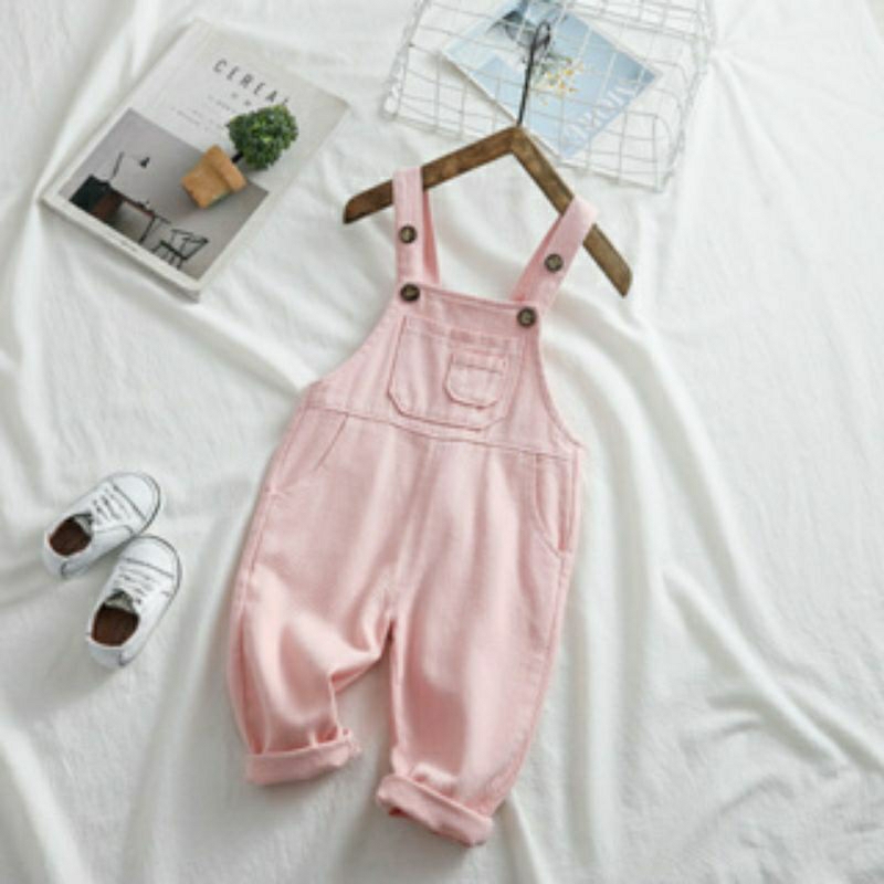 Quần yếm dài cho bé trai bé gái phong cách Hàn 7kg-20kg chất liệu mềm mại