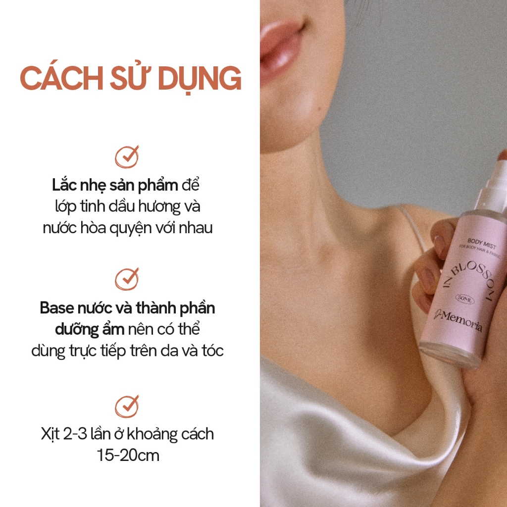 Body Mist Không Cồn De Memoria Hương Bỏng Ngô Vanilla Ngọt Ấm Quyến Rũ  - Popcorn Date 03 BST Cảm Xúc Chân Thật