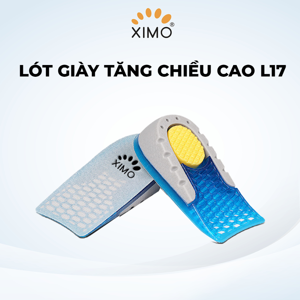 Lót giày tăng chiều cao XIMO cao cấp chất liệu TPE êm chân L17
