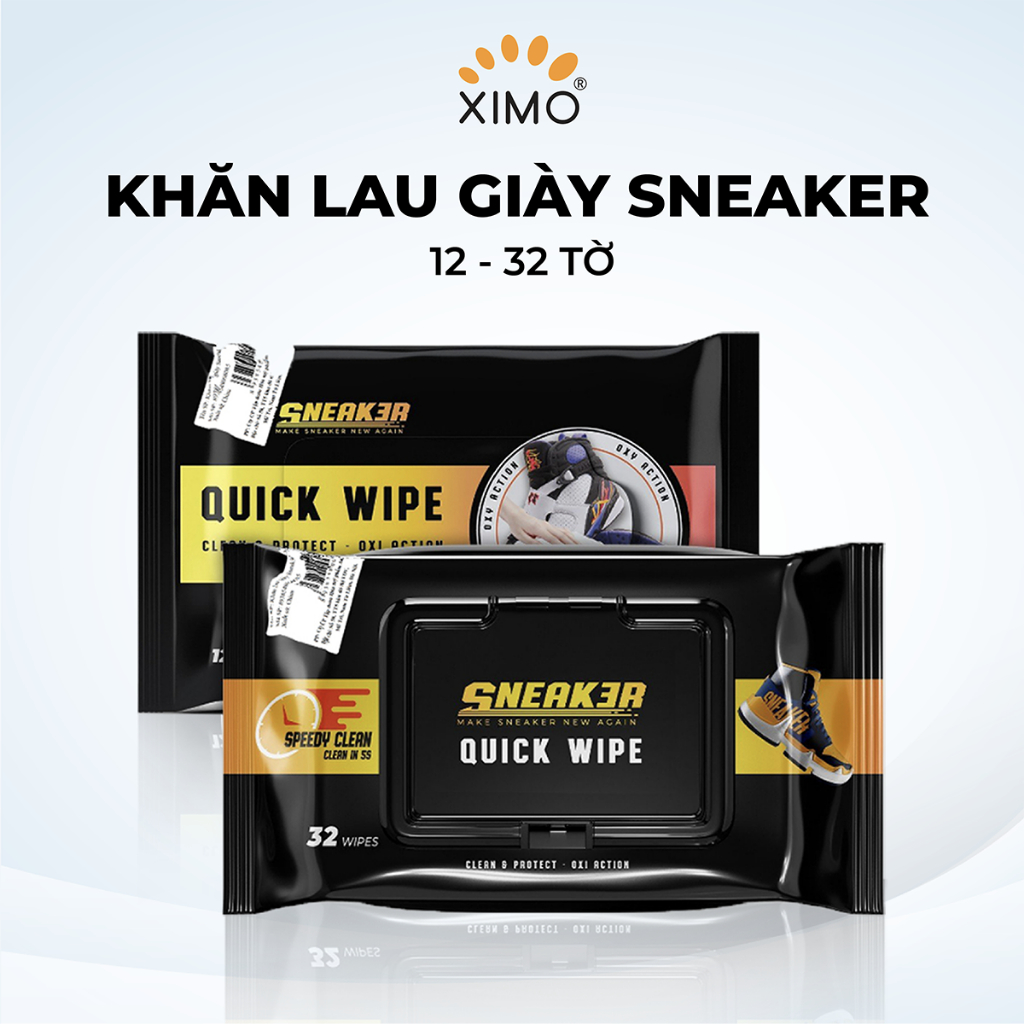 Gói Khăn Lau Vệ Sinh Giày Nhanh Quick Wipe Sneak3r 12c KLG01