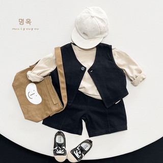 Bộ quần áo hàn xẻng cá tính cho bé trai, phong cách vintage, chuẩn hàng QC 100%