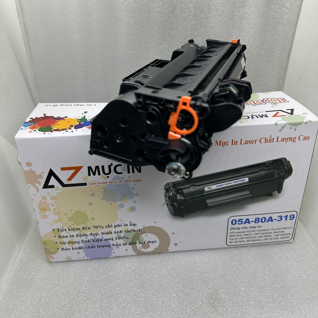 Hộp Mực máy in Hp P2035, P2055, M401D, Canon 251DW, 252DW | Hộp Mực 05A /80A /319 in 2000 trang