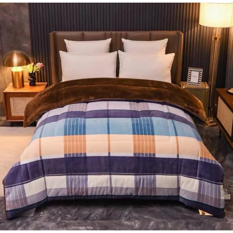 Chăn Nỉ Lông Cừu YUKI Siêu Ấm, Mền YUKI Dày Mịn, Kích Thước 2mx2m3, Nặng 3.5kg~4kg