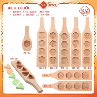 Khuôn gỗ làm bánh trung thu Nai Decor nhiều mẫu