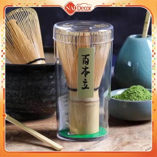 Chổi Chasen đánh Matcha, Cây khuấy trà xanh Nhật Bản, Dụng Cụ Pha Trà, Phụ Kiện Trà Nai Decor