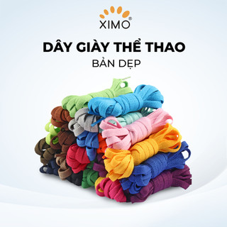 Dây giày thể thao sneaker nam nữ nhiều màu bản dẹp Ximo DG01