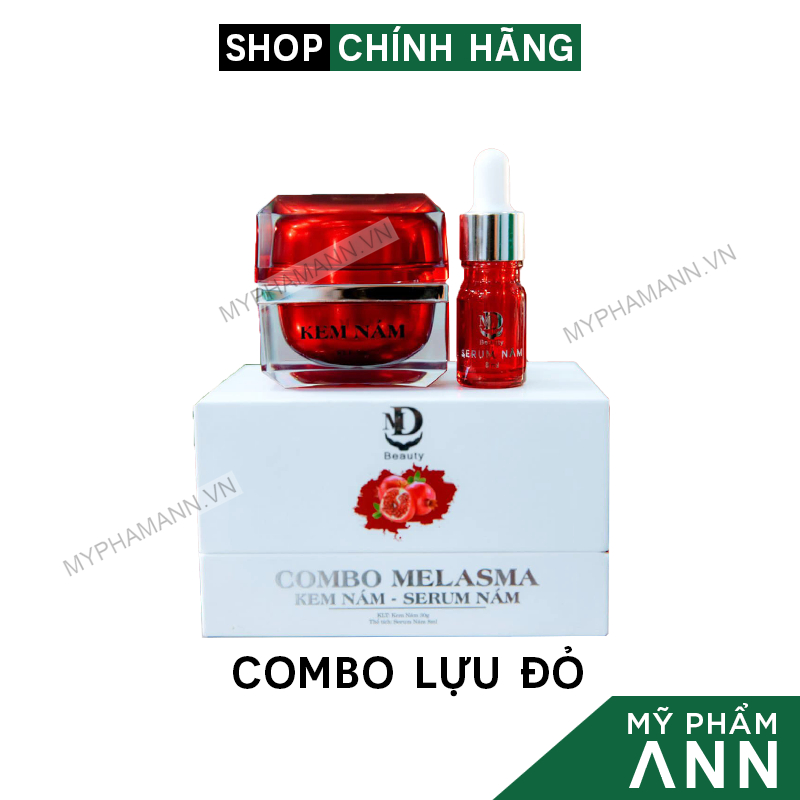 Combo Giảm Nám Lựu Đỏ MD Beauty Chính Hãng