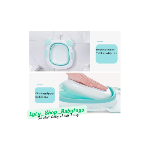 Chậu Rửa Mặt Cao cấp Gấp Gọn Hình Thú Ngộ Nghĩnh Cho Bé