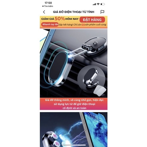 Giá Đỡ Điện Thoại MAGNETIC Hút Nam Châm Có Gập - giá đỡ điện thoại từ tính