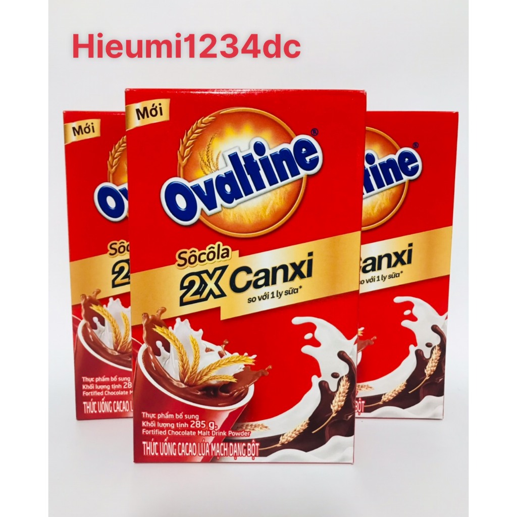 Thức uống lúa mạch hương vị sô-cô-la Ovaltine bột hộp giấy 285g