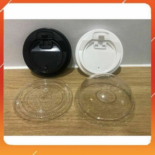 Sỉ 50 Nắp cầu, nắp phẳng, nắp cốc giấy, nắp cốc nhựa dùng 1 lần