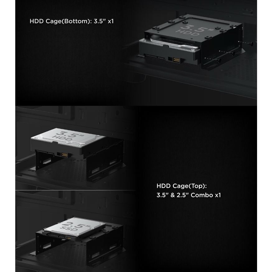 Vỏ Case XIGMATEK ENDORPHIN AIR BLACK