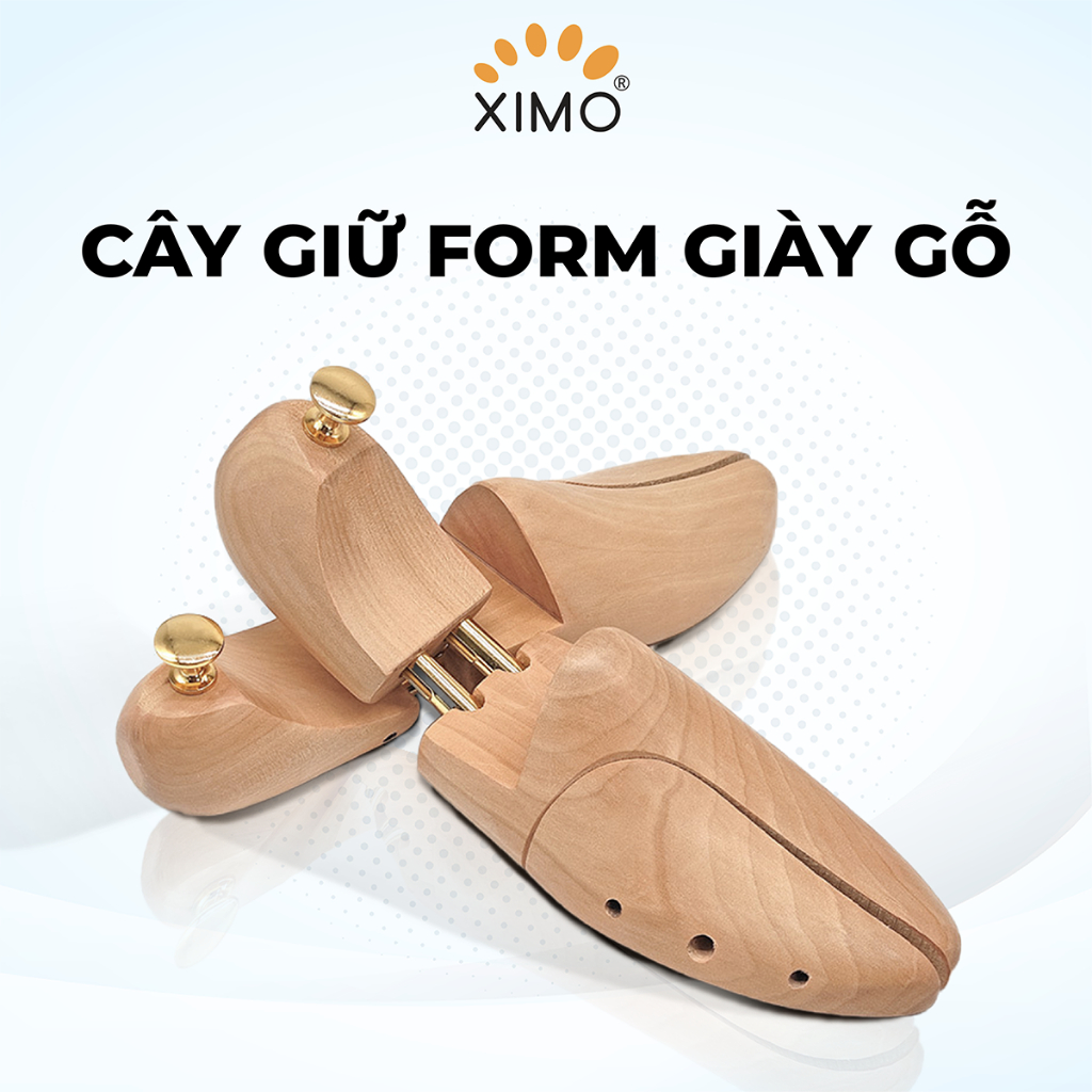 Cây giữ form giày làm bằng gỗ nguyên khối cao cấp Shoe tree bảo vệ giày XIMO (XCGFG03)