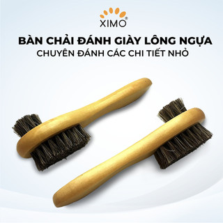 Bàn chải đánh giày lông ngựa XIMO vệ sinh giày chi tiết nhỏ (BCDG07)