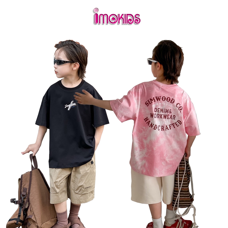 Áo thun bé trai size đại Banbino 25-55kg áo cộc tay cho bé cao cấp chất thun cao cấp co giãn thoải mái thời trang qate