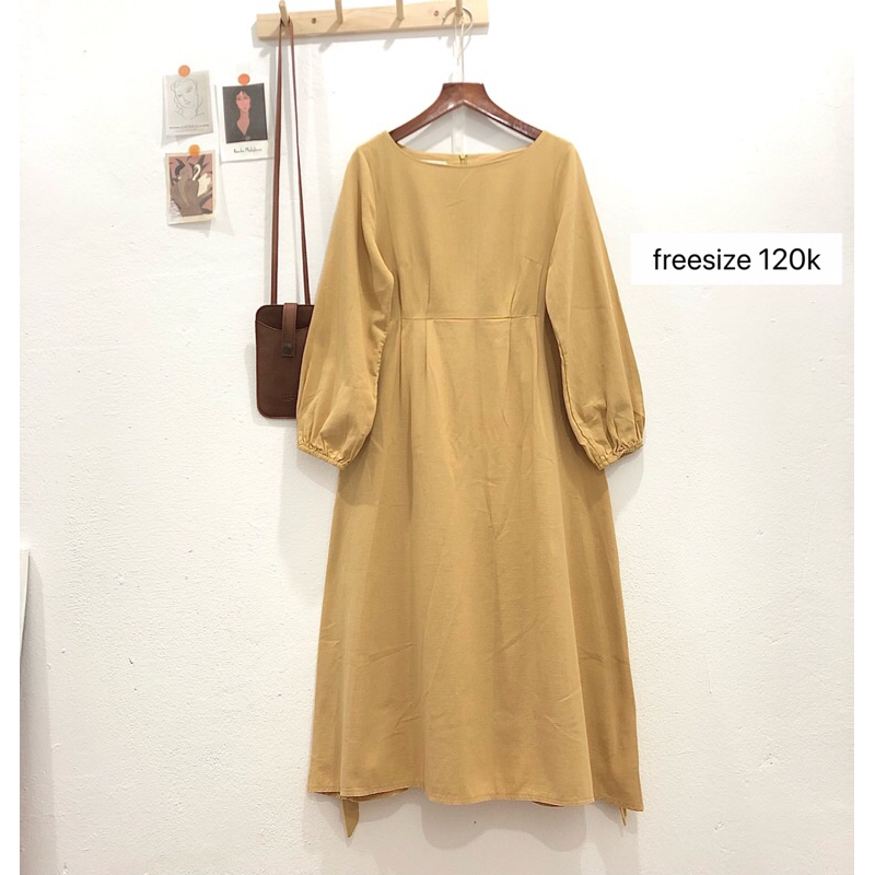 Đầm babydoll dáng dài vintage