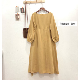 Đầm babydoll dáng dài vintage