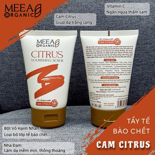 Tẩy tế bào chết da mặt cam citrus meea