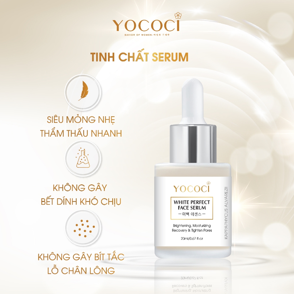 Bộ 3 sản phẩm cao cấp Yococi 1 kem chống nắng 50g + 1 face 20g + 1 serum 20ml