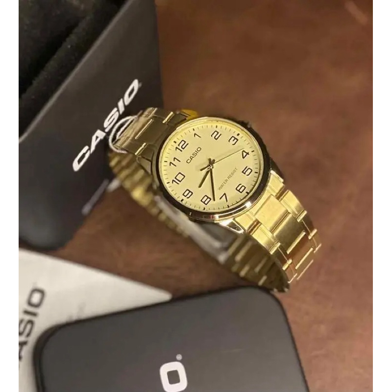 Đồng hồ nam dây kim loại Casio chính hãng Anh Khuê MTP-V001G-9BUDF