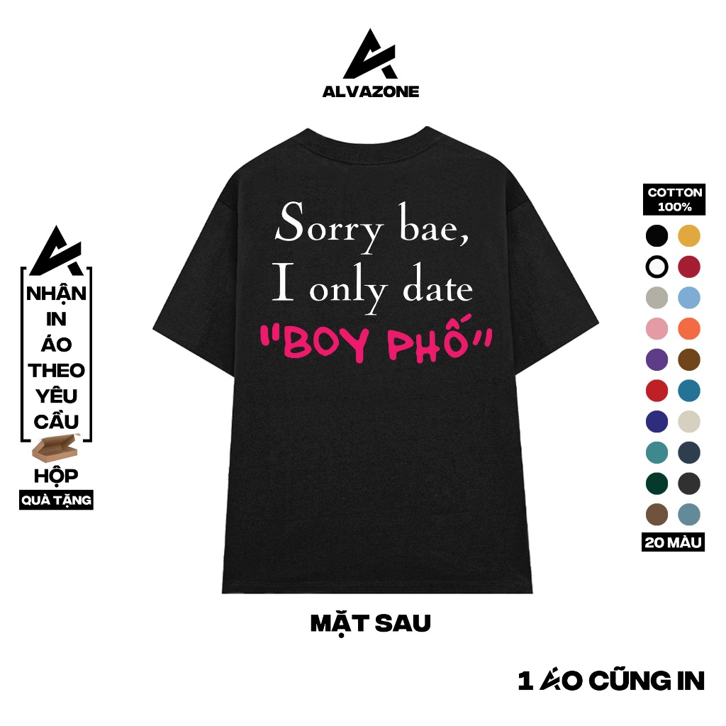 Áo Thun Oversize Tay Lỡ Alva Mẫu Boy Phố 10 Màu Trầm Cotton 100% ALVAZONE