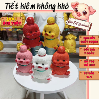 Heo đất Lợn đất Heo đất tiết kiệm dễ thương, Heo Đất Handmade, Vịt Cute size Nhỏ