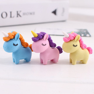 Túi Gôm Tẩy Cute Hình Unicol Ngựa May Mắn Ngộ Nghĩnh