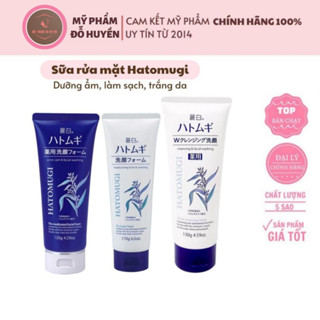Nhật bản Sữa rửa mặt Hatomugi Naturie Nhật Bản hạt ý dĩ 130g, 170g - Srm Nhật dưỡng ẩm, trắng da phù hợp mọi loại da
