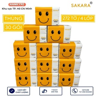 Combo 30 Gói giấy ăn Sakara siêu dai siêu mịn